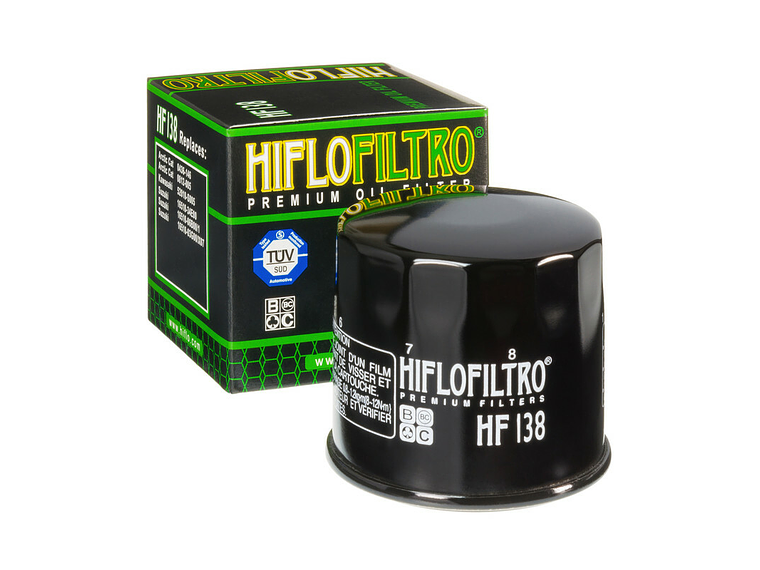 Filtro Óleo Hiflofiltro Preto Brilhante - HF138 1