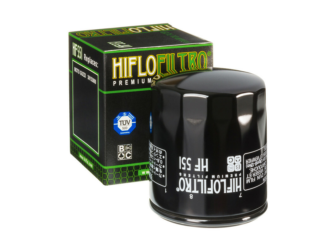 Filtro Óleo Hiflofiltro - HF551 Moto Guzzi 1