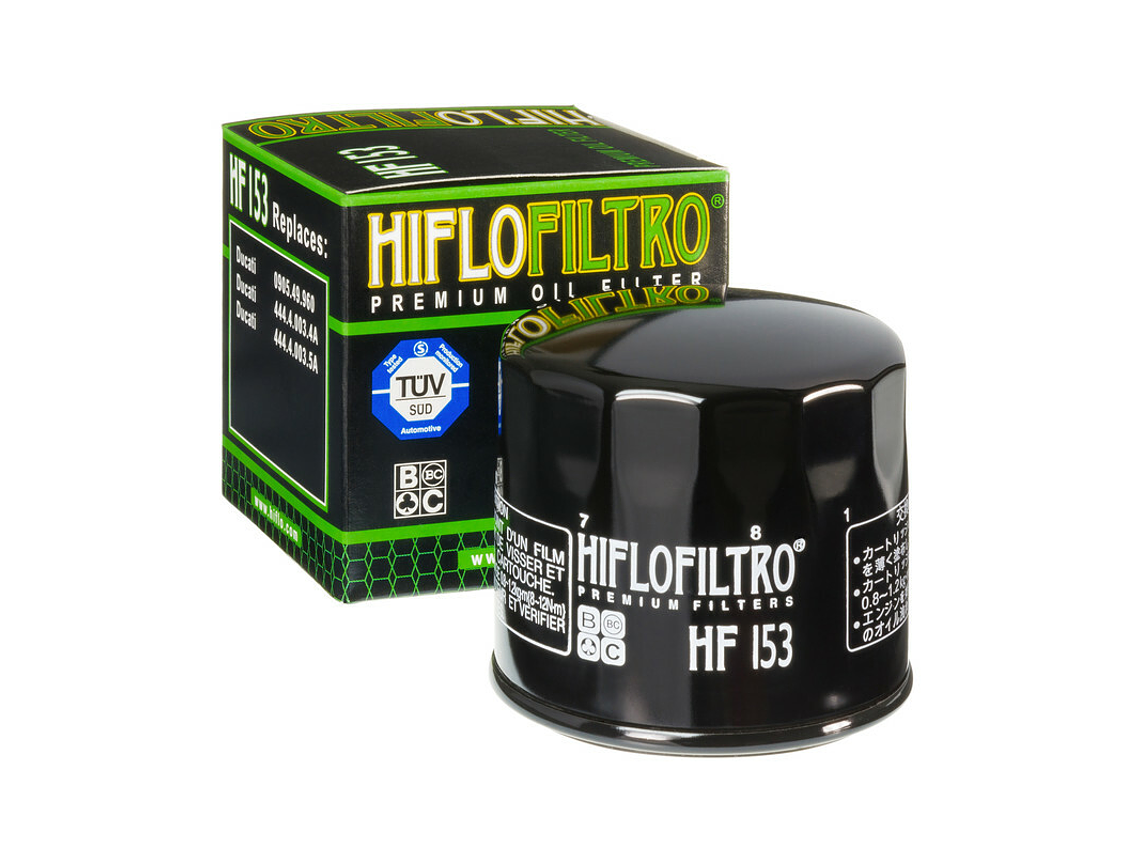 Filtro Óleo Hiflofiltro - HF153 Ducati 1000 Multistrada / 1000 Multistrada / 1200 Multistrada 1