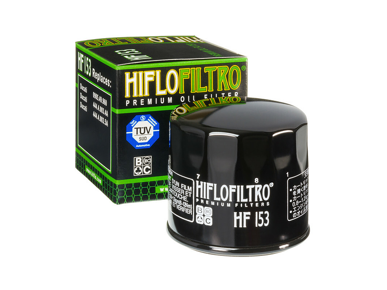 Filtro Óleo Hiflofiltro - HF153 Ducati 1000 Multistrada / 1000 Multistrada / 1200 Multistrada 1