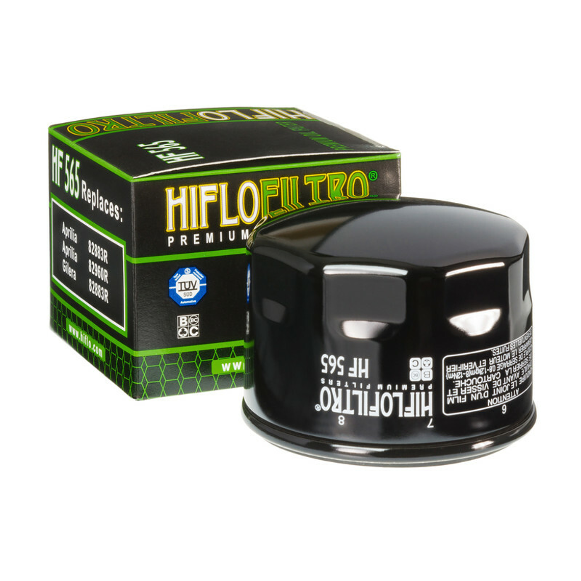 Filtro Óleo Hiflofiltro - HF565 Aprilia Dorsoduro 1
