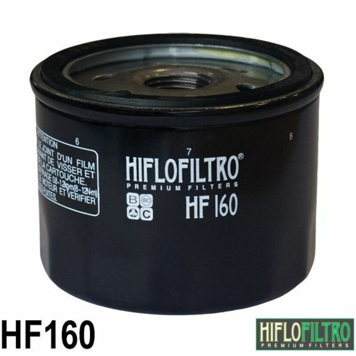 Filtro Óleo Hiflofiltro - HF160 BMW F 650 GS / 750 GS / 800 GS / 850 GS / 900 GS 1
