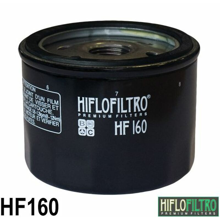 Filtro Óleo Hiflofiltro - HF160 BMW F 650 GS / 750 GS / 800 GS / 850 GS / 900 GS 1