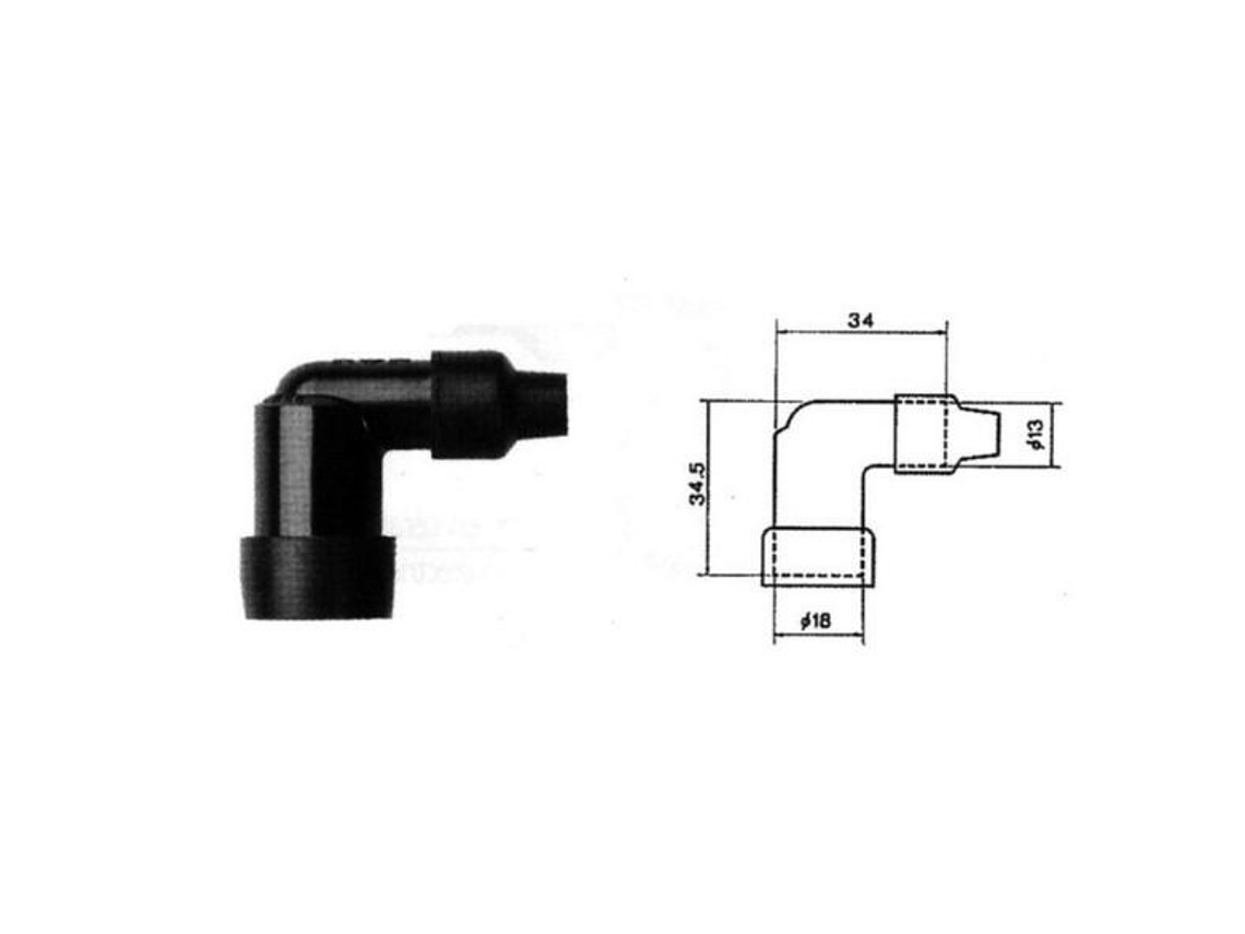 Cachimbo de Vela de Ignição NGK LZEH - 8760 1