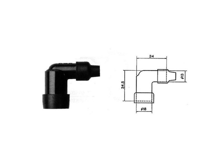 Cachimbo de Vela de Ignição NGK LZEH - 8760 1