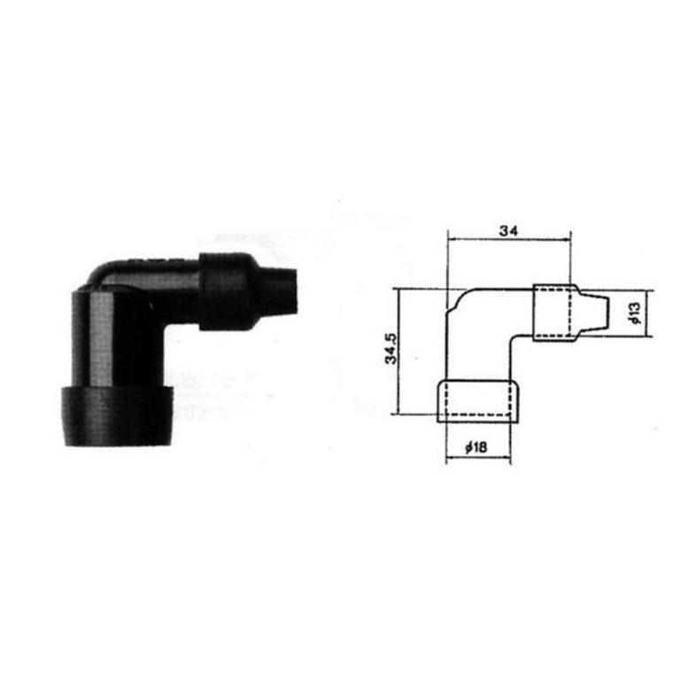 Cachimbo de Vela de Ignição NGK LZEH - 8760 1