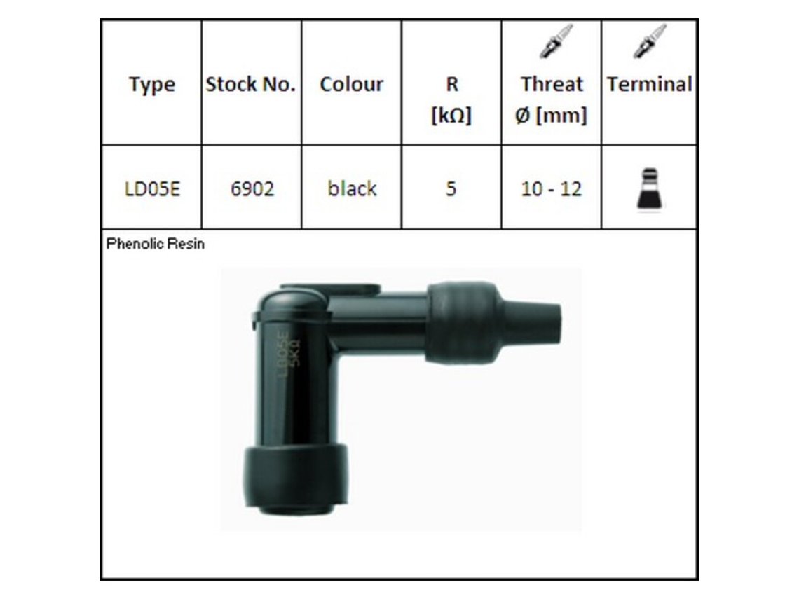Cachimbo de Vela de Ignição NGK LD05E - 6902 1