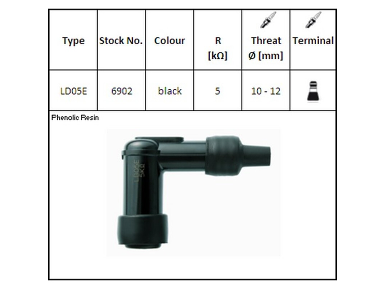 Cachimbo de Vela de Ignição NGK LD05E - 6902 1