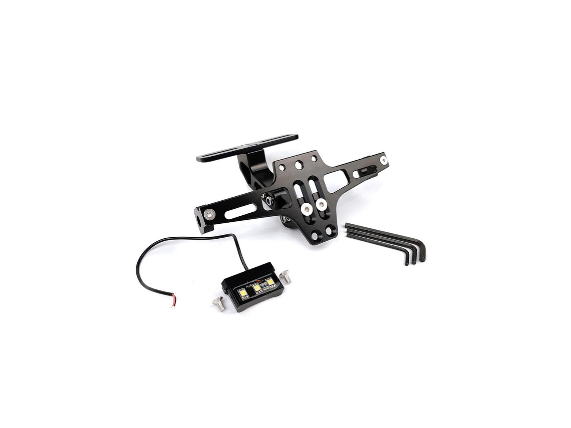 Suporte de Matrícula Curto Universal para Mota 1