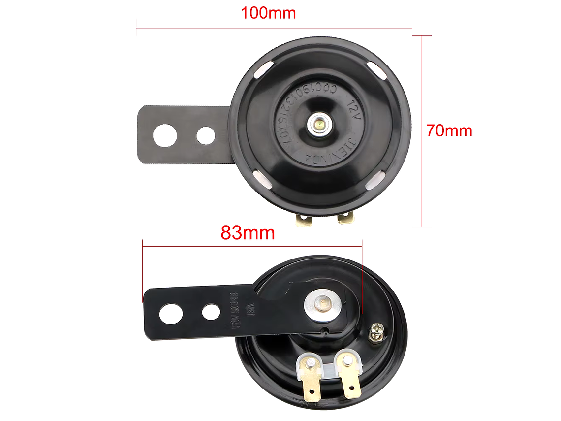 Buzina Elétrica Universal para Mota / Scooter  3