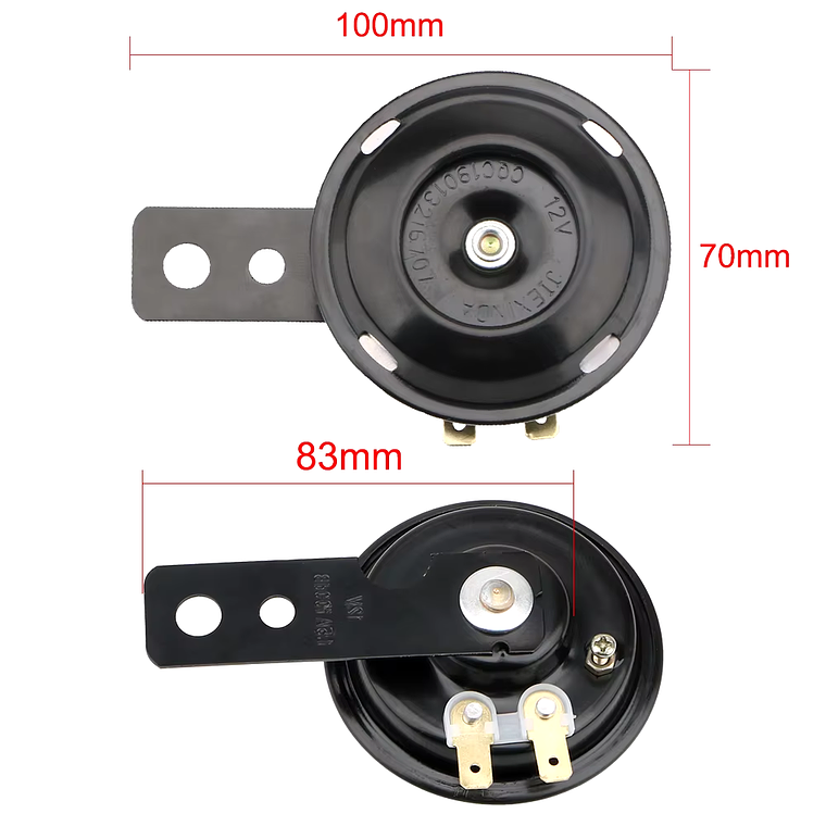 Buzina Elétrica Universal para Mota / Scooter  3