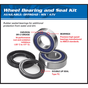 Kit de Rolamentos de Roda Dianteira All Balls Honda TRX500FA