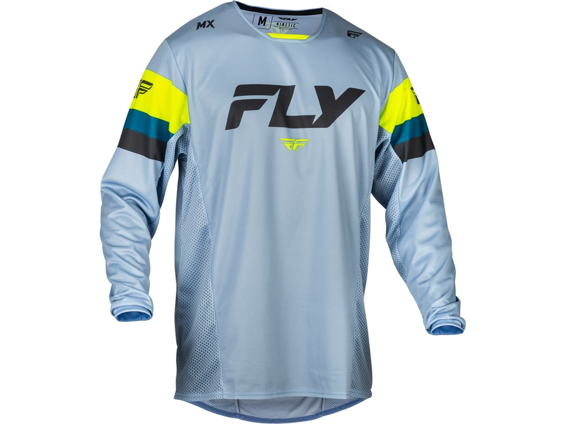 Camisola MX Fly Racing Kinetic Prix (Cinza)  1