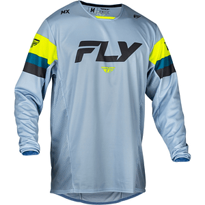 Camisola MX Fly Racing Kinetic Prix (Cinza) 