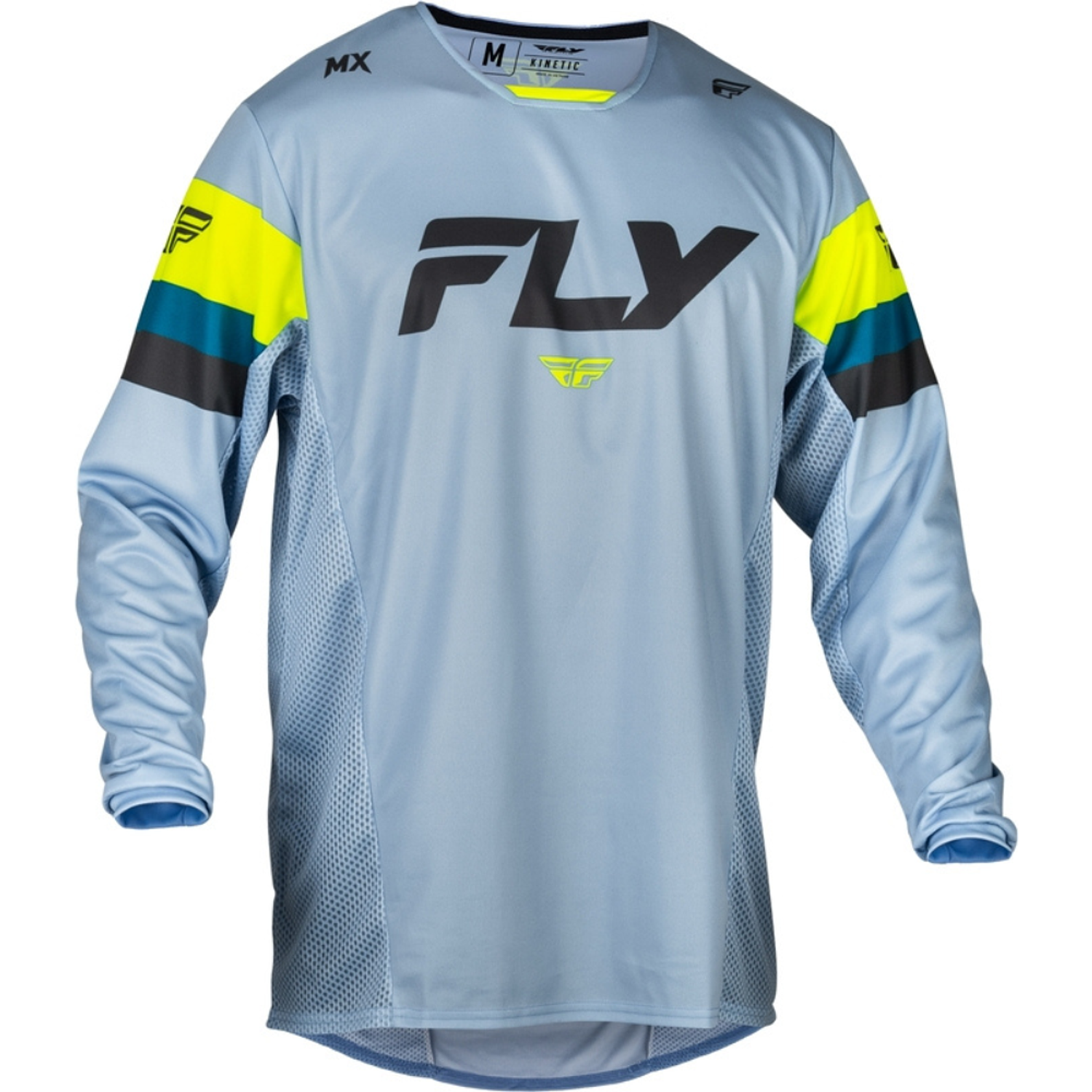 Camisola MX Fly Racing Kinetic Prix (Cinza)  1