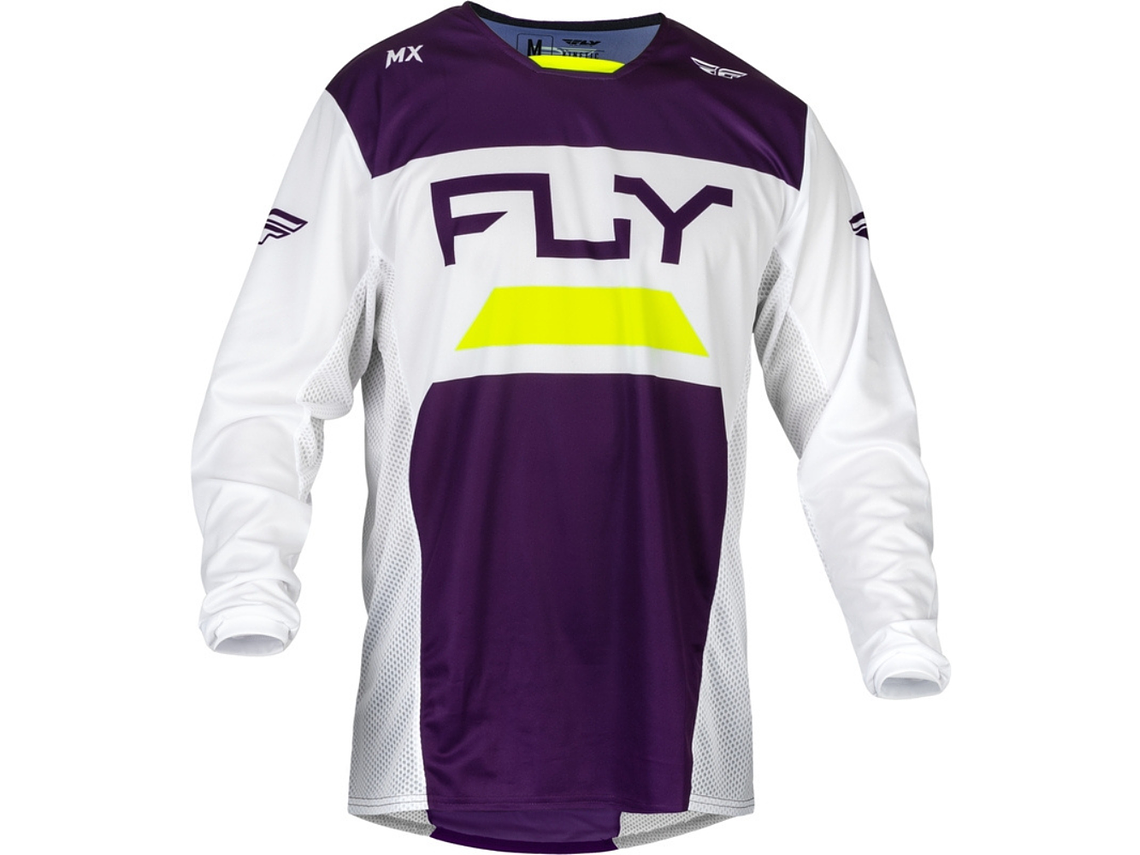 Camisola Fly Racing Kinetic Reload Jersey (Roxo/Branco) 1