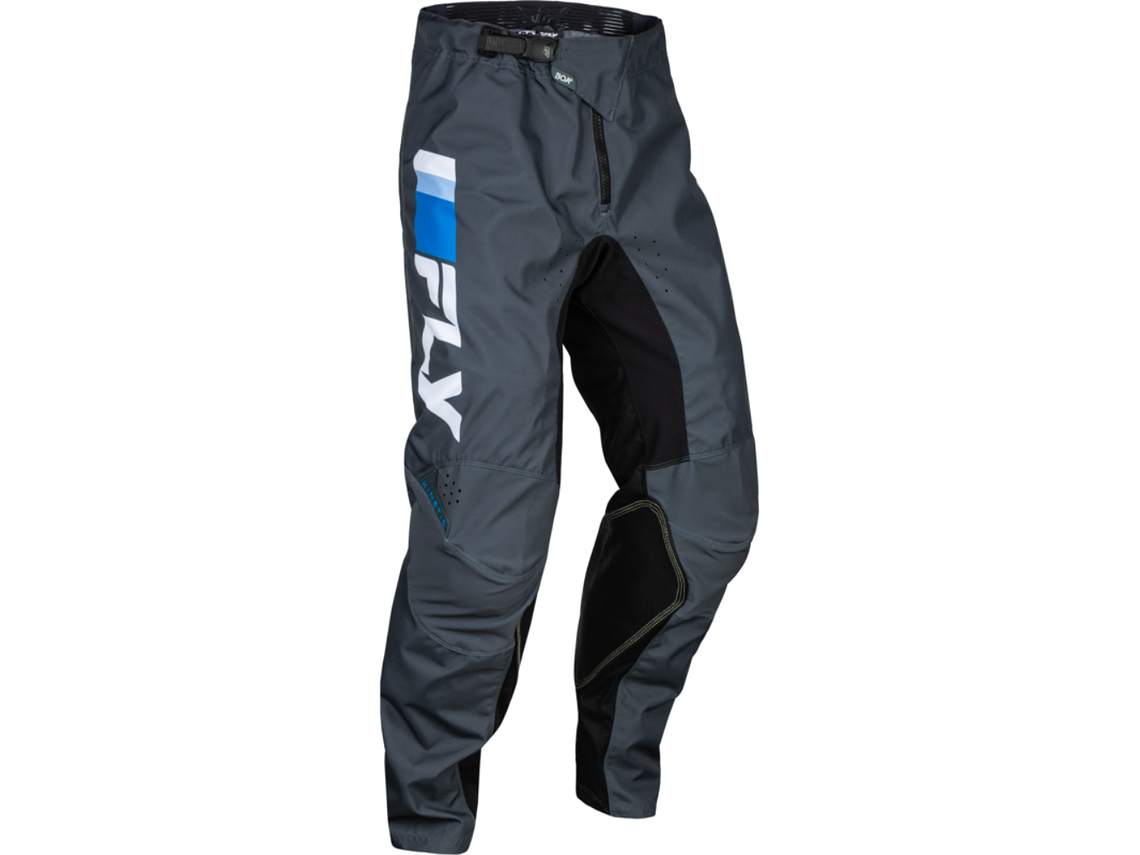 Calças Fly Racing Kinetic Prix - Bright Blue/Charcoal/Branco 1