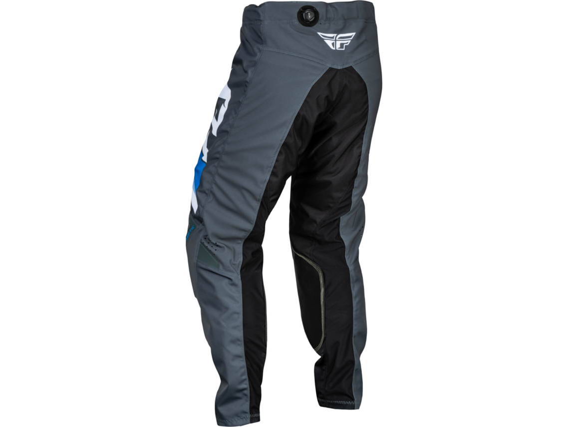 Calças Fly Racing Kinetic Prix - Bright Blue/Charcoal/Branco 2