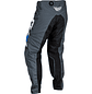 Calças Fly Racing Kinetic Prix - Bright Blue/Charcoal/Branco - Thumbnail 2