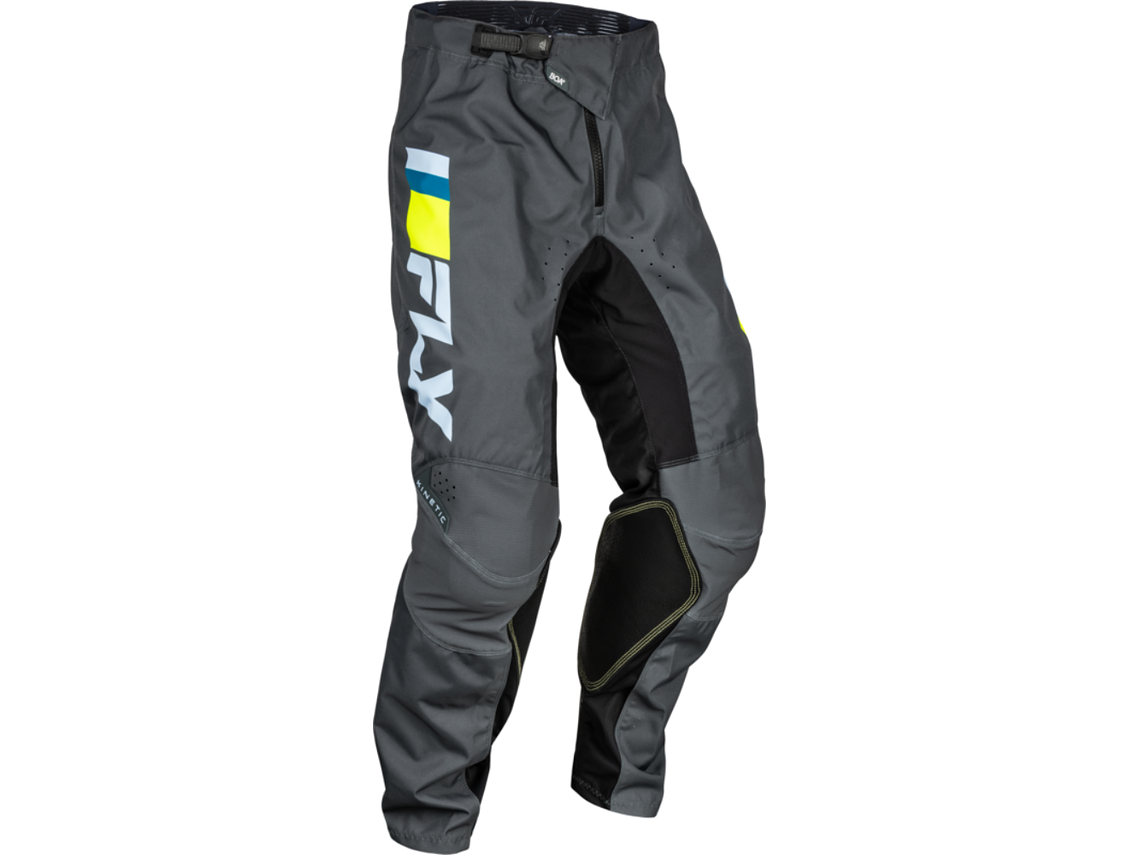 Calças Fly Racing Kinetic Prix - Bright Blue/Charcoal/Branco  1