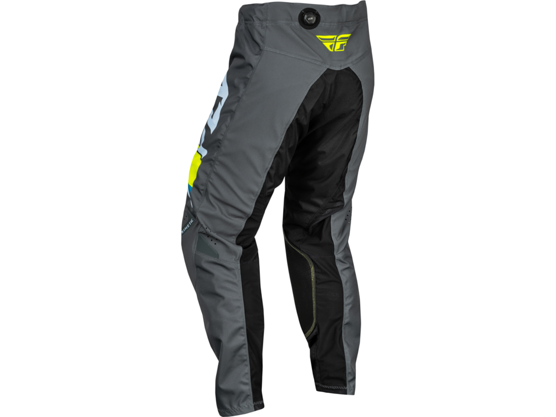 Calças Fly Racing Kinetic Prix - Bright Blue/Charcoal/Branco  2