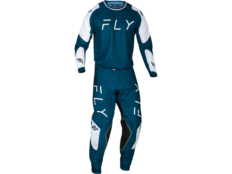 Calças Fly Racing Evolution DST - Navy/Branco  2