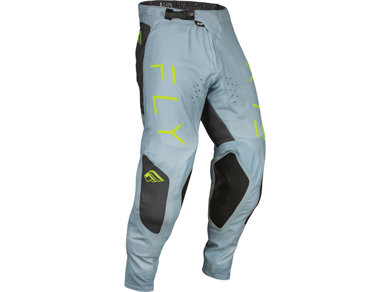 Calças Fly Racing Evolution DST - Ice Grey/Charcoal/Verde Neón  1