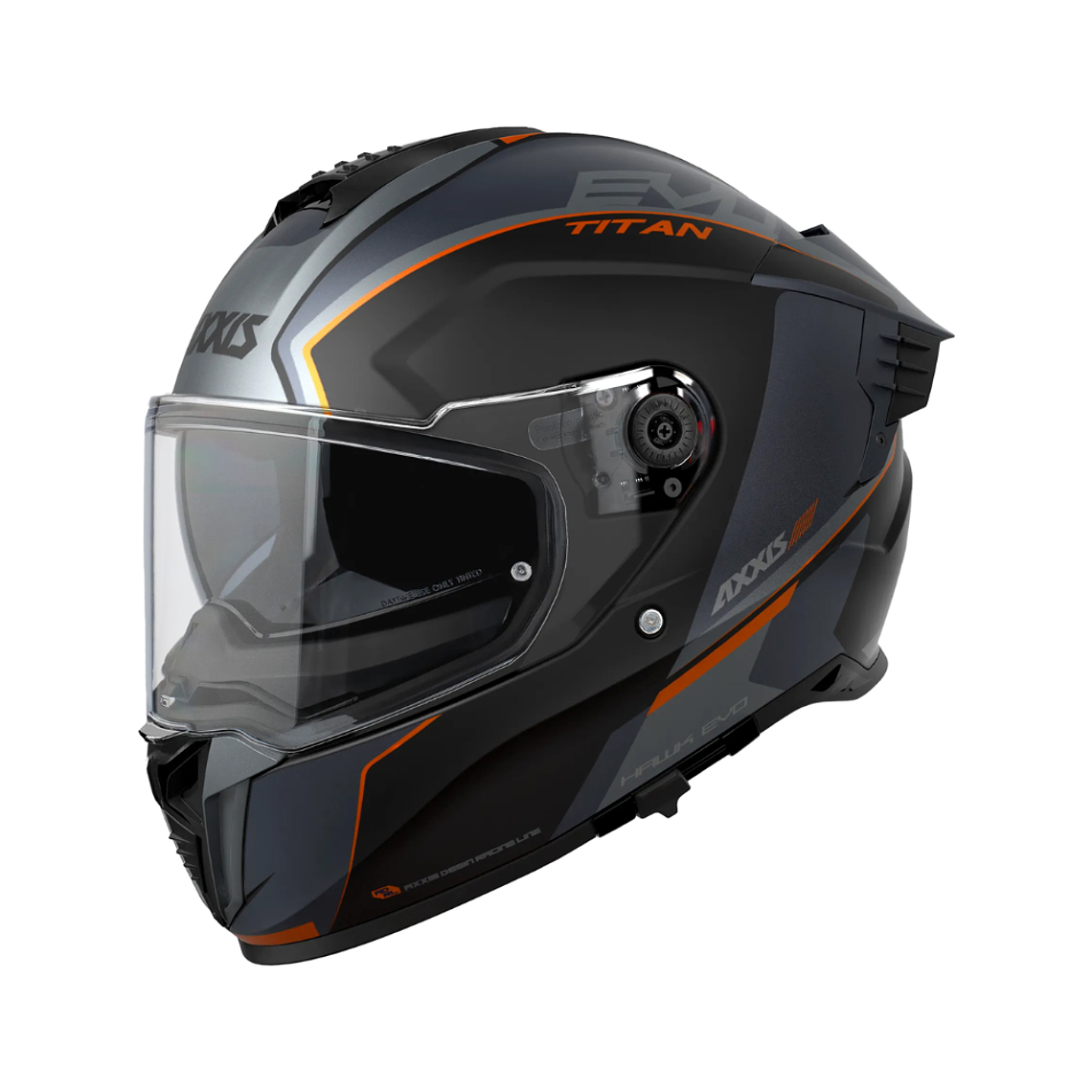 Capacete AXXIS HAWK SV EVO TITAN  1