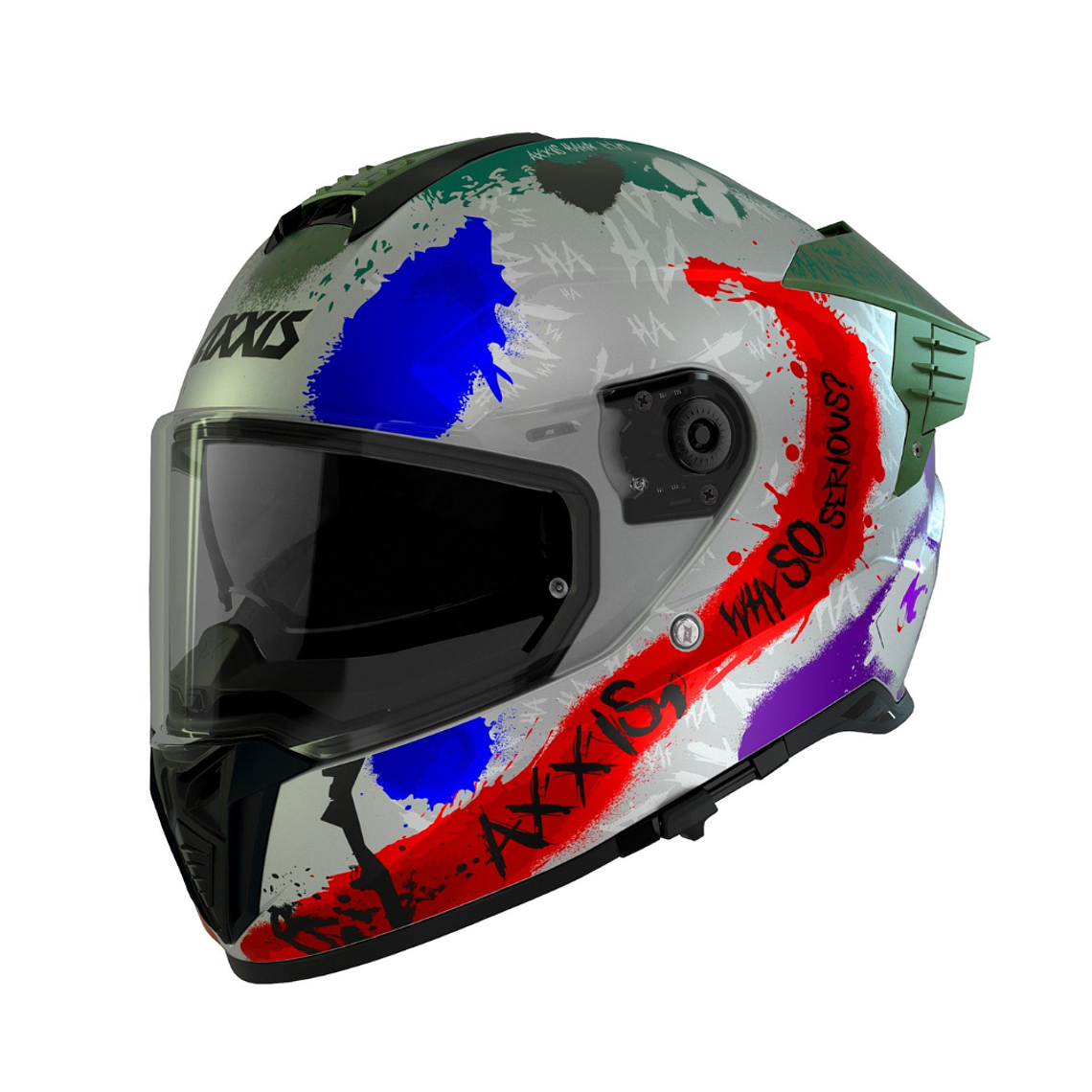 Capacete AXXIS HAWK SV EVO SICK JOKE  1