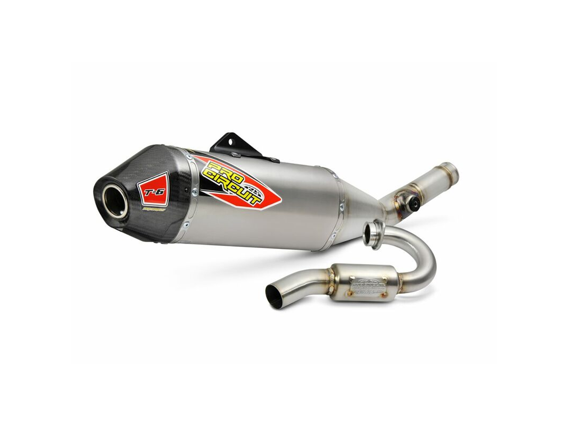 Linha de Escape Completa Pro Circuit T-6 Kawasaki KX250F (17-18) 0121725H 1