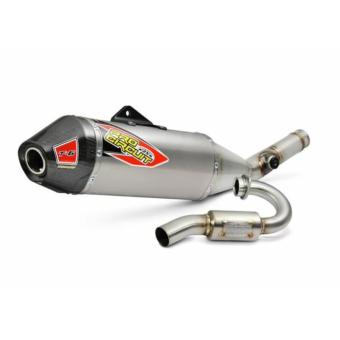 Linha de Escape Completa Pro Circuit T-6 Kawasaki KX250F (17-18) 0121725H 1