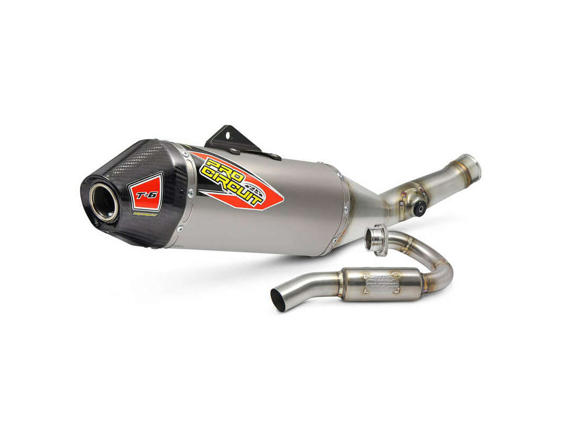 Linha de Escape Completa Pro Circuit T-6 Kawasaki KX450 (19-23)  1