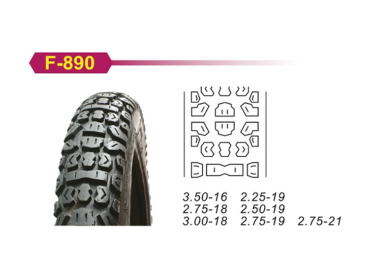 Pneu 2.50-19 F890 + Câmara Ar - CEWA  1
