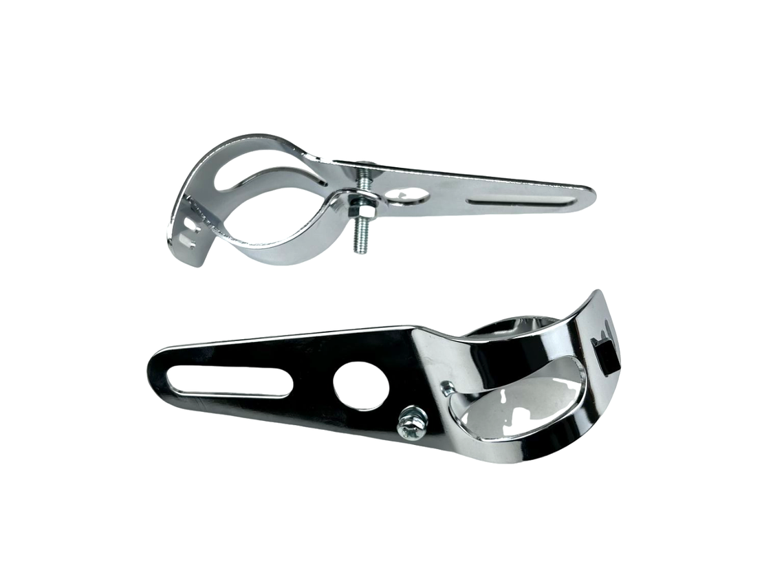Suporte Farol 30/32/34mm Kit Cromado  1