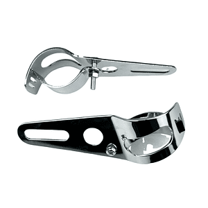 Suporte Farol 30/32/34mm Kit Cromado 
