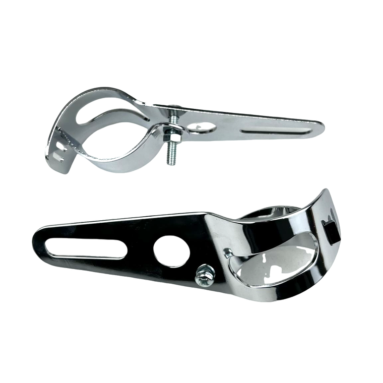 Suporte Farol 30/32/34mm Kit Cromado  1
