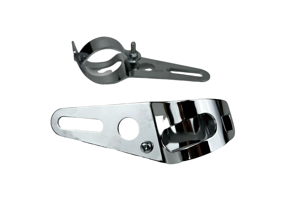 Suporte Farol 30/32/34mm Kit Cromado  2