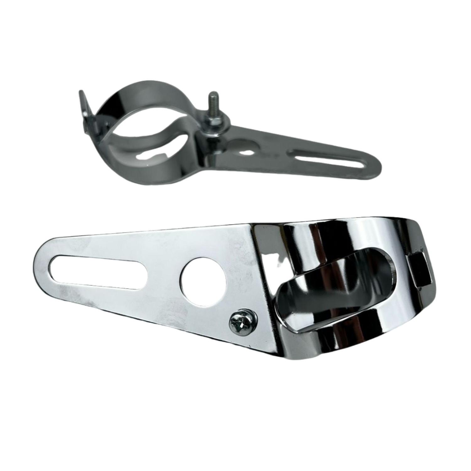 Suporte Farol 30/32/34mm Kit Cromado  2