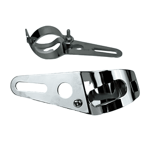 Suporte Farol 30/32/34mm Kit Cromado 