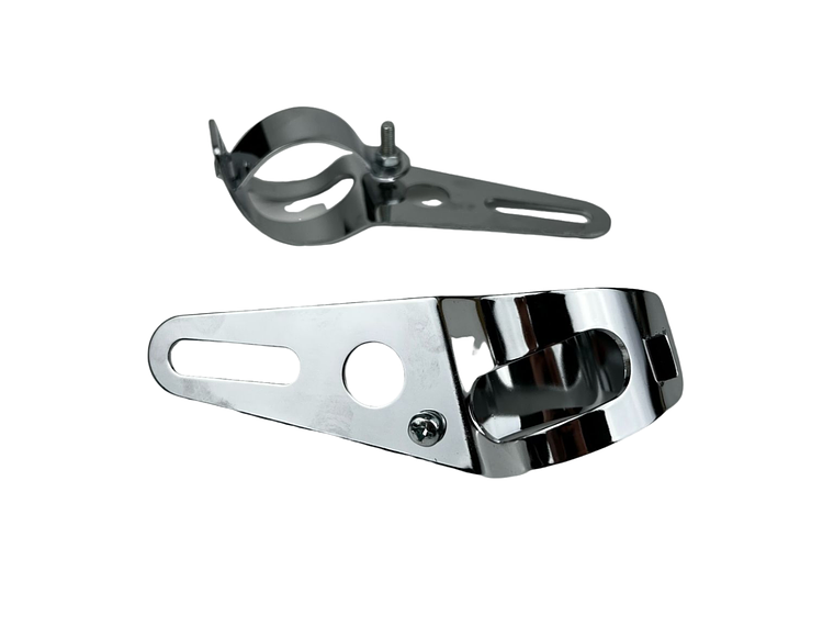 Suporte Farol 30/32/34mm Kit Cromado  2