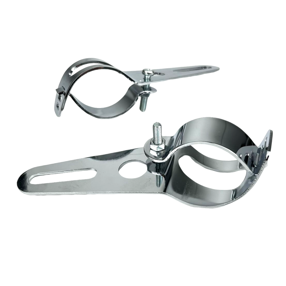 Suporte Farol 30/32/34mm Kit Cromado  3