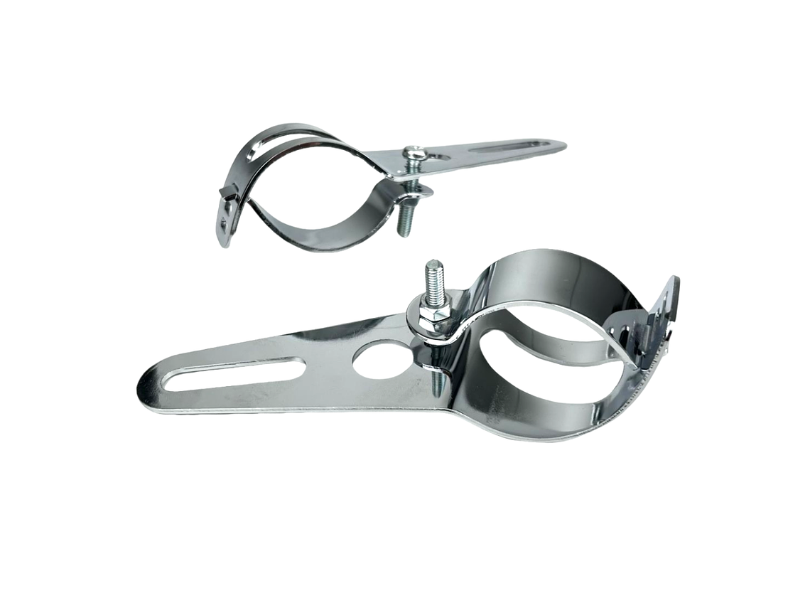 Suporte Farol 30/32/34mm Kit Cromado  3