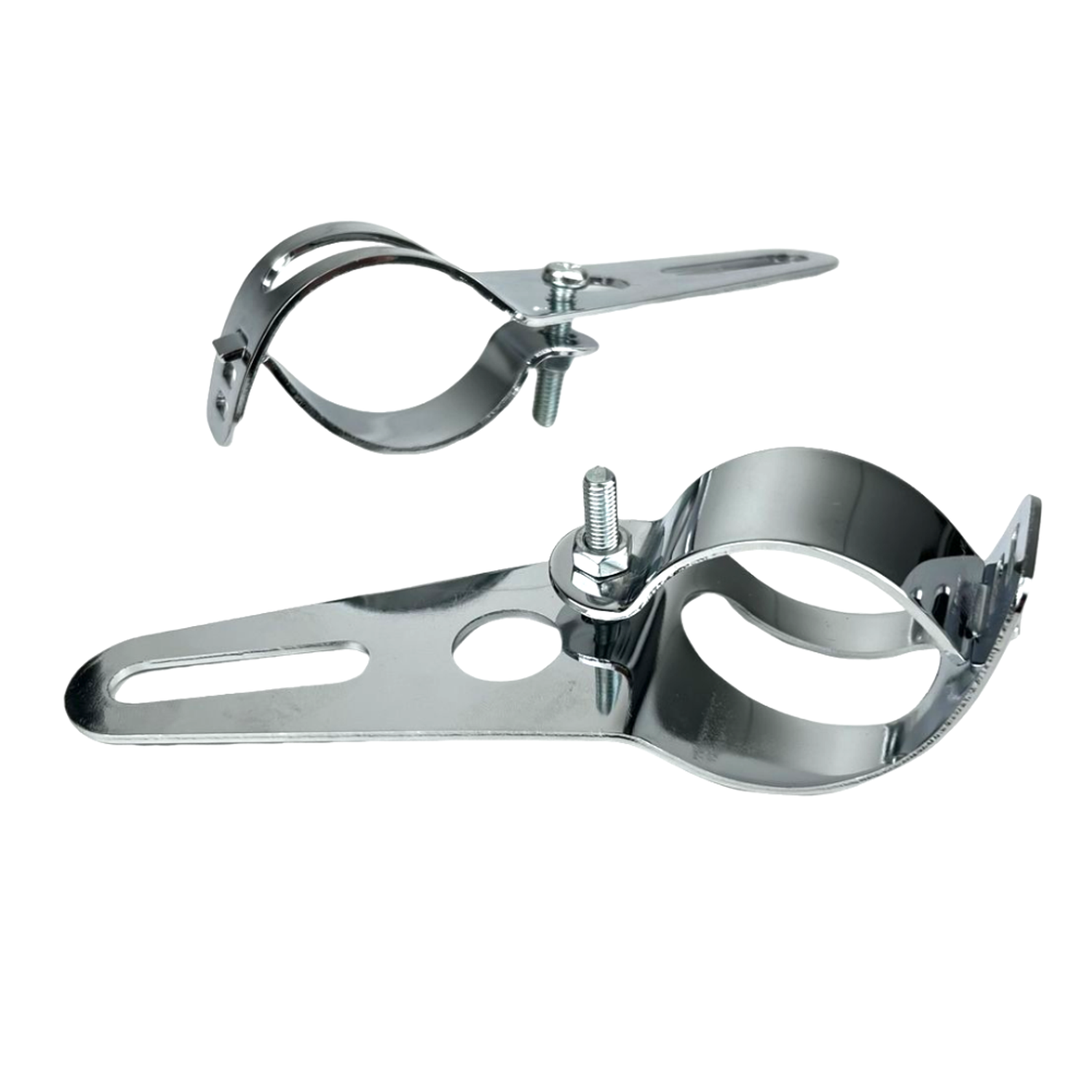 Suporte Farol 30/32/34mm Kit Cromado  3