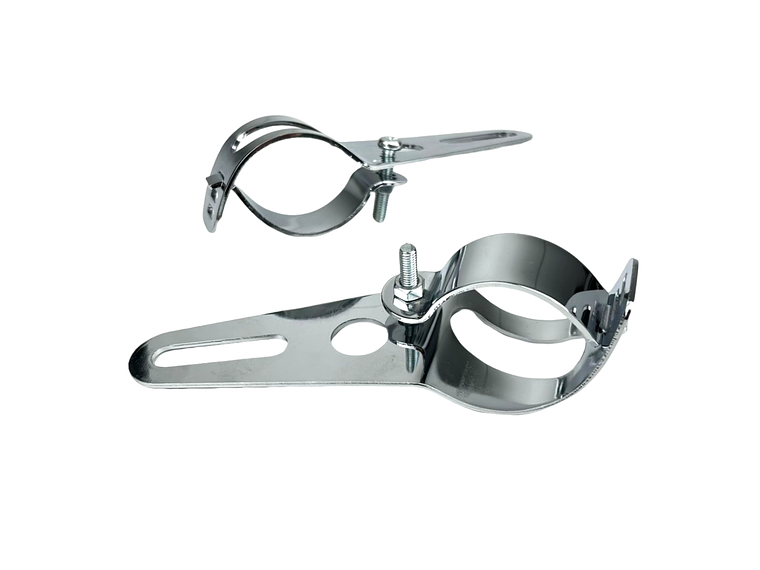 Suporte Farol 30/32/34mm Kit Cromado  3