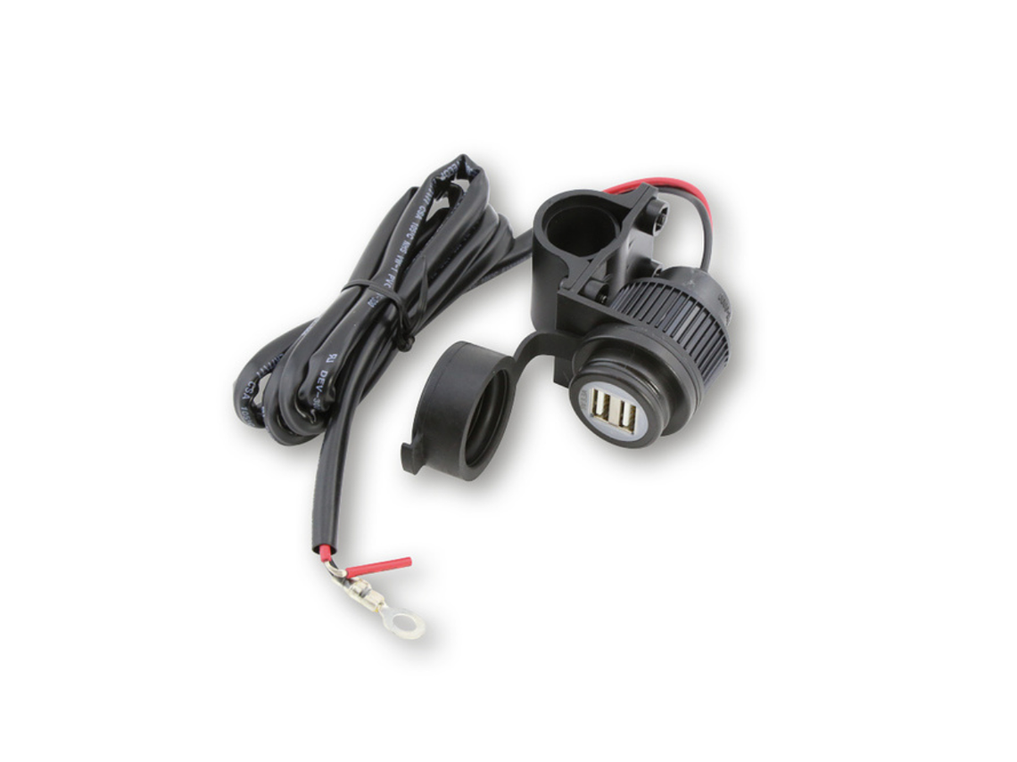 Carregador USB p/ Mota 2 Saídas 12V, 3.3 A - Highsider 2