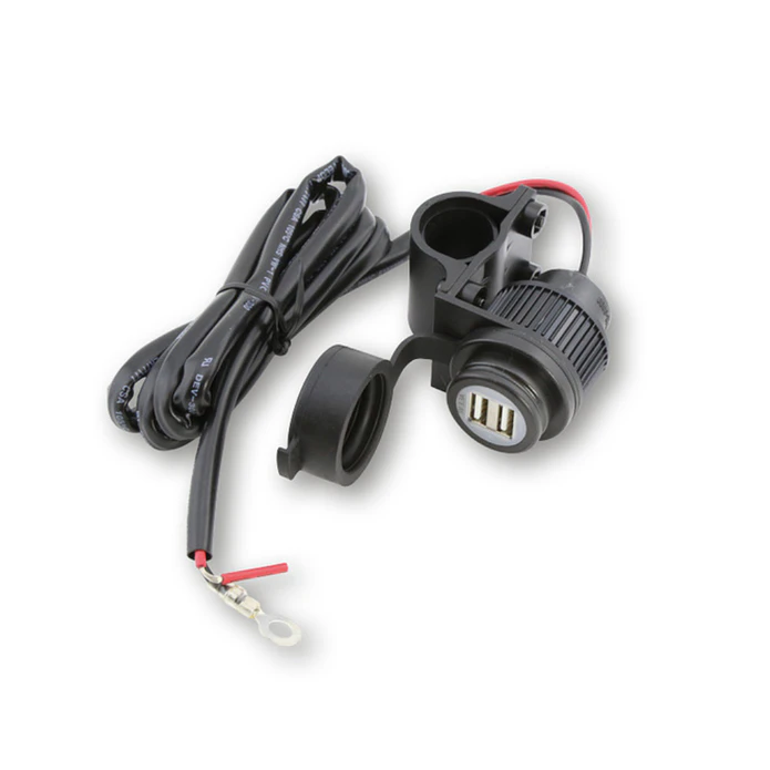 Carregador USB p/ Mota 2 Saídas 12V, 3.3 A - Highsider 2