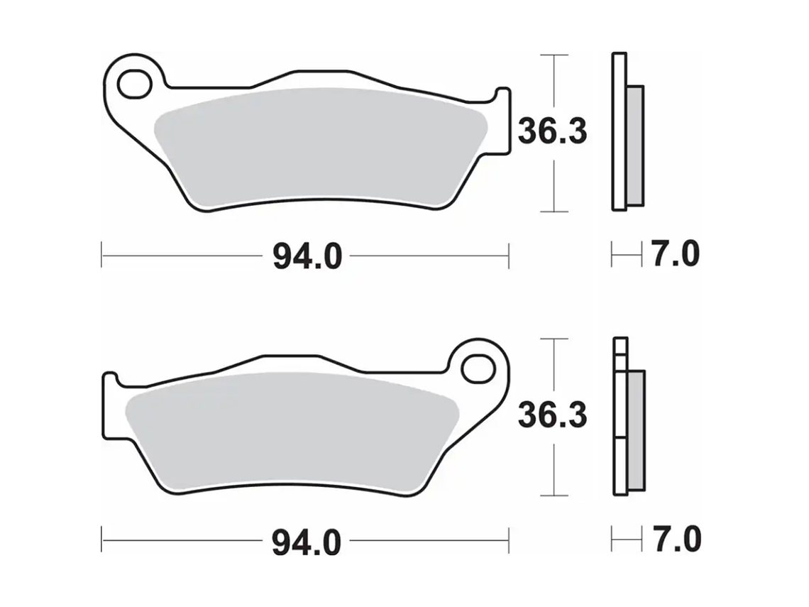 Pastilhas de Travão 1003LS Ducati Multistrada 950/V4 - SBS  2