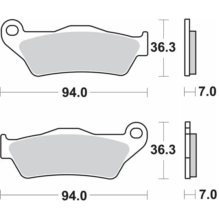 Pastilhas de Travão 1003LS Ducati Multistrada 950/V4 - SBS  2