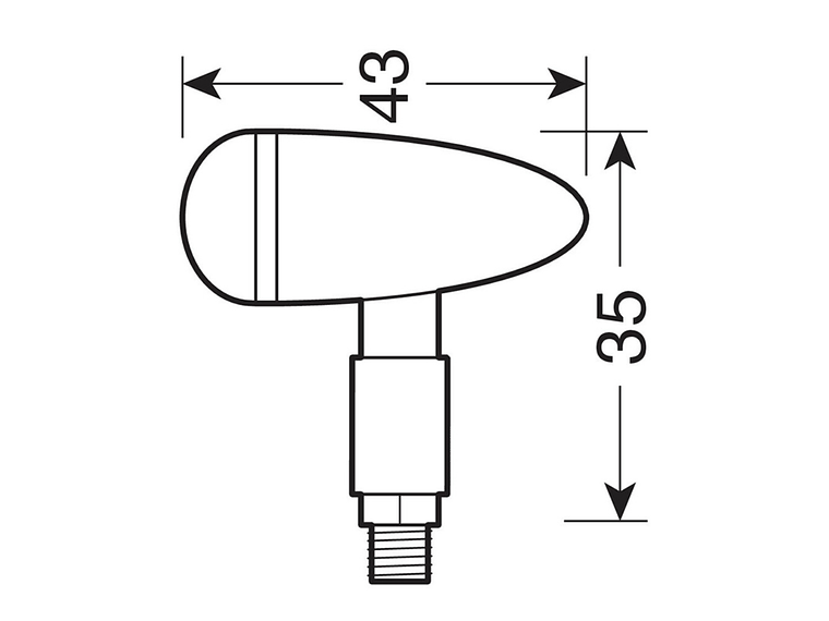 Piscas LED Drop (Cromado) - Lampa  2