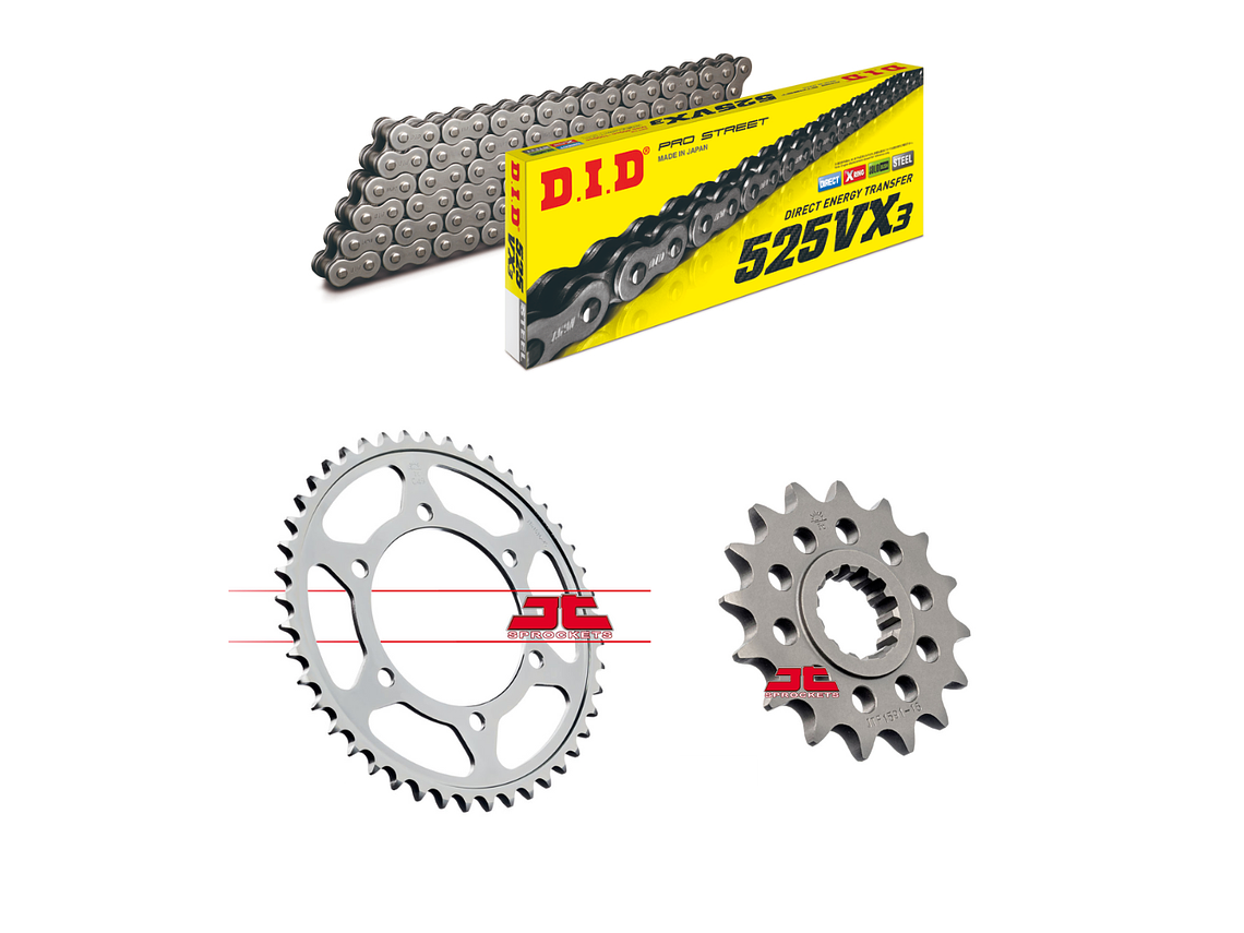 Kit Transmissão Yamaha MT-09 14/20 - DID  1